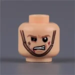 head unhinged rage or a berserker’s battle cry - Custom 3D Printed Miniature Accessory Parts Pieces for Brick Block Figures