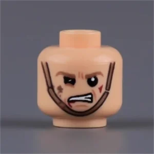 Custom Piece Miniature – head unhinged rage or a berserker's battle cry – 3D Print for LEGO minifigure Custom Piece Miniature – head unhinged rage or a berserker's battle cry – 3D Print for LEGO minifigure