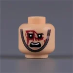 head wounded rage or a defiant battle cry - Custom 3D Printed Miniature Accessory Parts Pieces for Brick Block Figures