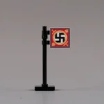 2Personal Standard flag of Adolf Hitler (Führerstandarte) - Custom 3D Printed Miniature Accessory Parts Pieces for Brick Block Figures