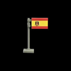 Custom Piece – Spain national flag Francoist era – 3D Print for LEGO minifigure Custom Piece – Spain national flag Francoist era – 3D Print for LEGO minifigure