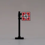 2Truppenfahne Flag, which was a regimental standard of the German Army (Heer) during the World War II era - Custom 3D Printed Miniature Accessory Parts Pieces for Brick Block Figures