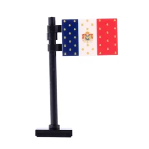 Custom Piece – flag of the Kingdom of France – 3D Print for LEGO Minifigure Custom Piece – flag of the Kingdom of France – 3D Print for LEGO Minifigure