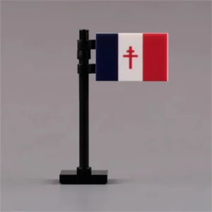 Custom Piece – national flag of Free French Forces Forces Françaises Libres – 3D Print for LEGO Minifigure Custom Piece – national flag of Free French Forces Forces Françaises Libres – 3D Print for LEGO Minifigure