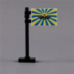 flag of Russia Air Force of the Russian Federation - Custom 3D Printed Miniature Accessory Parts Pieces for Brick Block Figures