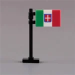 national flag of the Kingdom of Italy Regno d’Italia - Custom 3D Printed Miniature Accessory Parts Pieces for Brick Block Figures