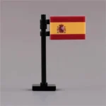 national flag of the Kingdom of Spain - Custom 3D Printed Miniature Accessory Parts Pieces for Brick Block Figures