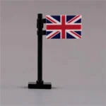 national flag of the United Kingdom of Great Britain and Northern Ireland Union Jack - Custom 3D Printed Miniature Accessory Parts Pieces for Brick Block Figures