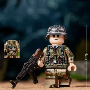 German Assault Infantry (Sumpfmuster 44 Camouflage) WWII – Custom Printed Brick Block Figure German Assault Infantry (sumpfmuster 44 Camouflage) Wwii – Custom Printed Brick Block Figure