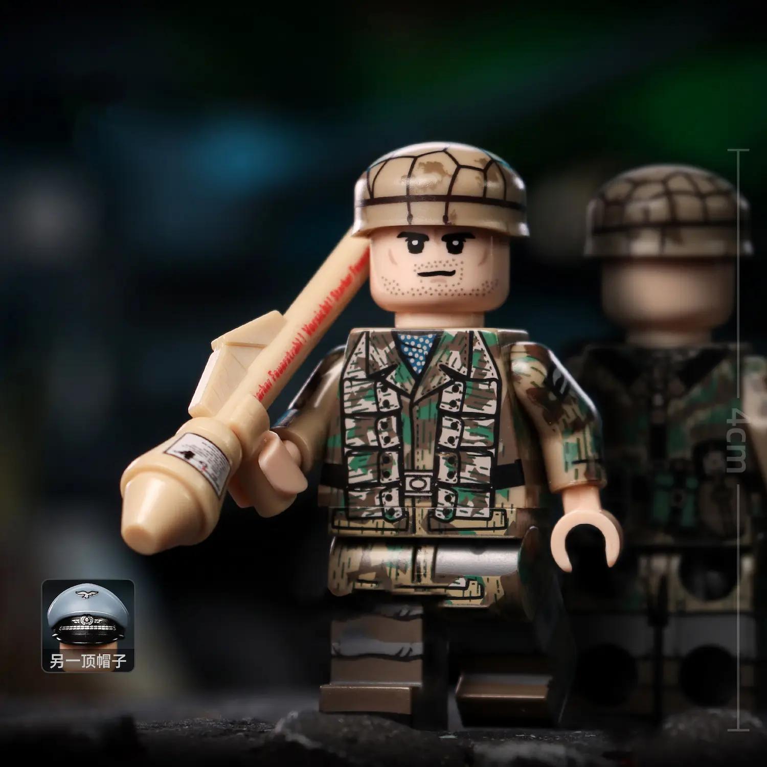 German Fallschirmjäger (Paratrooper) Anti-Tank Gunner WWII - Custom Printed Brick Block Figure German Fallschirmjäger (paratrooper) Anti Tank Gunner Wwii Custom Printed Brick Block Figure