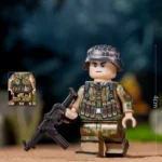 German Heer (Army) Infantryman in Sumpftarnmuster Smock WWII - Custom Printed Brick Block Figure