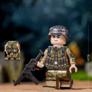 German Heer (Army) Infantryman in Sumpftarnmuster Smock WWII - Custom Printed Brick Block Figure German Heer (army) Infantryman In Sumpftarnmuster Smock Wwii Custom Printed Brick Block Figure