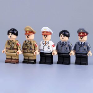 Minifigure - 5 Adolf Hitler in various uniforms (LEGO Compatible) Minifigure - 5 Adolf Hitler in various uniforms (LEGO Compatible)
