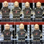 7 British volunteer soldiers who served with the German military during World War II British Free Corps (Britisches Freikorps) - Custom Printed Brick Block Figure