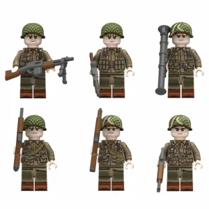 Minifigure - A combat squad of paratroopers from the United States Army's 101st Airborne Division Screaming Eagles (LEGO Compatible) Minifigure - A combat squad of paratroopers from the United States Army's 101st Airborne Division Screaming Eagles (LEGO Compatible)