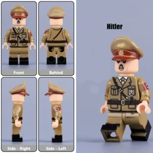 Minifigure - Adolf Hitler the Nazi Party NSDAP and dictator of Germany with brown uniform and hat (LEGO Compatible) Minifigure - Adolf Hitler the Nazi Party NSDAP and dictator of Germany with brown uniform and hat (LEGO Compatible)