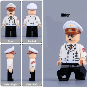 17Minifigure - Adolf Hitler the Nazi Party NSDAP and dictator of Germany wearing the white summer service uniform (LEGO Compatible) 17Minifigure - Adolf Hitler the Nazi Party NSDAP and dictator of Germany wearing the white summer service uniform (LEGO Compatible)