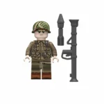 Anti-tank gunner from the United States Army’s 101st Airborne Division Screaming Eagles - Custom Printed Brick Block Figure