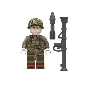 Minifigure - Anti-tank gunner from the United States Army's 101st Airborne Division Screaming Eagles (LEGO Compatible) Minifigure - Anti-tank gunner from the United States Army's 101st Airborne Division Screaming Eagles (LEGO Compatible)