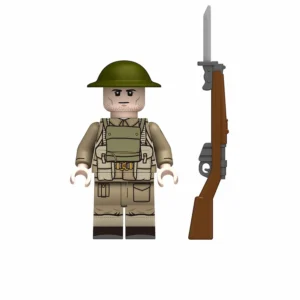 Minifigure - British Army infantryman World War I Tommy (LEGO Compatible) Minifigure - British Army infantryman World War I Tommy (LEGO Compatible)