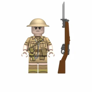Minifigure - British or Commonwealth infantryman machine gunner (LEGO Compatible) Minifigure - British or Commonwealth infantryman machine gunner (LEGO Compatible)