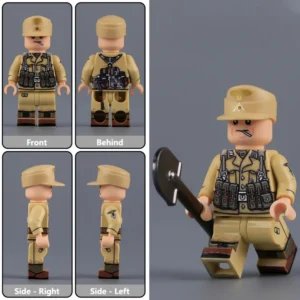 Minifigure - German Afrikakorps (DAK) infantryman from the North African Campaign of World War II (LEGO Compatible) 2 Minifigure - German Afrikakorps (DAK) infantryman from the North African Campaign of World War II (LEGO Compatible)