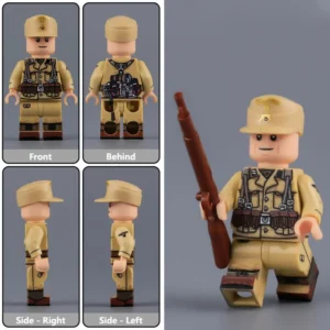Minifigure - German Afrikakorps (DAK) infantryman from the North African Campaign of World War II (LEGO Compatible) Minifigure - German Afrikakorps (DAK) infantryman from the North African Campaign of World War II (LEGO Compatible)