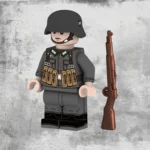 German Army (Heer) infantryman from the mid-to-late period of World War II - Custom Printed Brick Block Figure