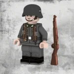 German Army (Heer) machine gun assistant from the World War II - Custom Printed Brick Block Figure
