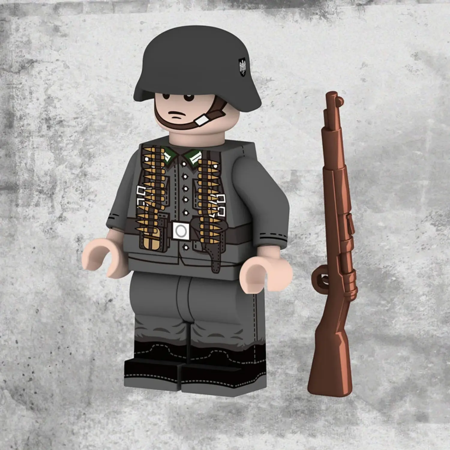 Minifigure - German Army (Heer) machine gun assistant from the World War II (LEGO Compatible)