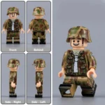 German Army (Heer) soldier Splittertarnmuster World War II - Custom Printed Brick Block Figure