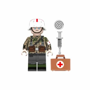 Minifigure - German Combat Medic (Sanitäter) from the World War II (LEGO Compatible) Minifigure - German Combat Medic (Sanitäter) from the World War II (LEGO Compatible)