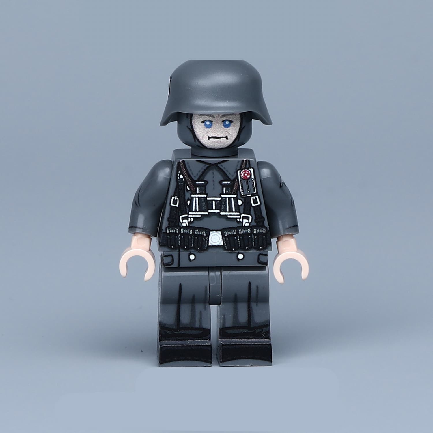 Minifigure - German Panzer (tank) crewman from the World War II (LEGO Compatible) Minifigure - German Panzer (tank) crewman from the World War II (LEGO Compatible)