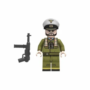 Minifigure - German U-Boat Commander from the Kriegsmarine (Navy) during World War II (LEGO Compatible) Minifigure - German U-Boat Commander from the Kriegsmarine (Navy) during World War II (LEGO Compatible)