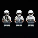 German fire team from a Luftwaffe (Air Force) ground unit Fallschirmjäger or Luftwaffe Field Division World War II - Custom Printed Brick Block Figure
