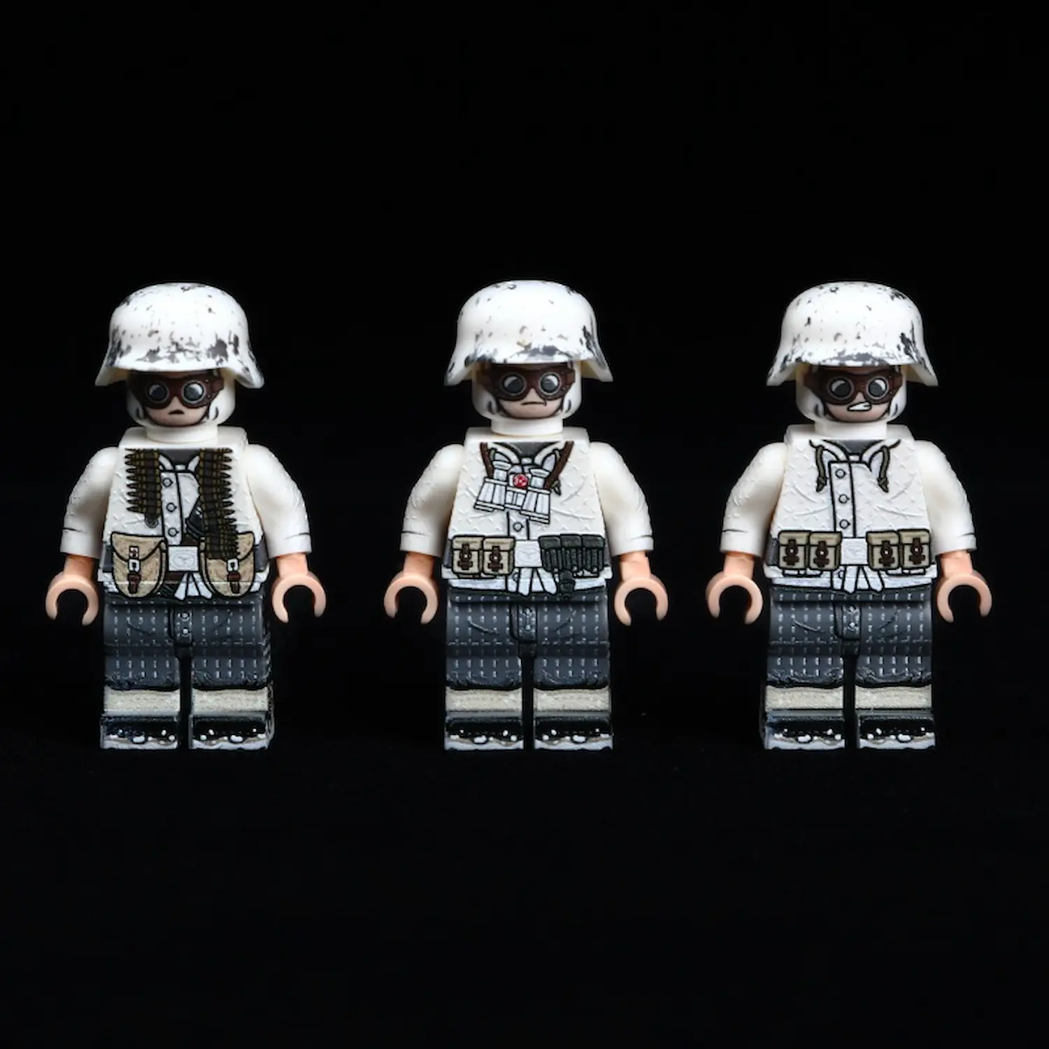 Minifigure - German fire team from a Luftwaffe (Air Force) ground unit Fallschirmjäger or Luftwaffe Field Division World War II (LEGO Compatible) Minifigure - German fire team from a Luftwaffe (Air Force) ground unit Fallschirmjäger or Luftwaffe Field Division World War II (LEGO Compatible)