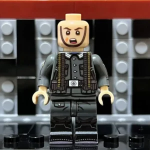 Minifigure - German machine MG 42 gunner from the World War II era (LEGO Compatible) Minifigure - German machine MG 42 gunner from the World War II era (LEGO Compatible)