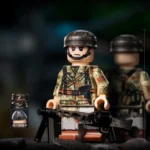 German machine gunner from World War II - Custom Printed Brick Block Figure