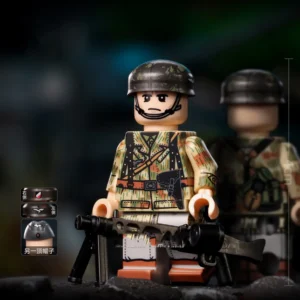 Minifigure - German machine gunner from World War II (LEGO Compatible) Minifigure - German machine gunner from World War II (LEGO Compatible)