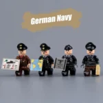 German officers and senior non-commissioned officers (NCOs) World War II - Custom Printed Brick Block Figure