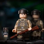 German soldier from Deutsches Afrikakorps (DAK) the World War II - Custom Printed Brick Block Figure
