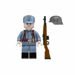 German soldier from a Luftwaffe Field Division during the mid-to-late period of World War II - Custom Printed Brick Block Figure