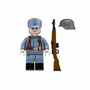 Minifigure - German soldier from a Luftwaffe Field Division during the mid-to-late period of World War II (LEGO Compatible) Minifigure - German soldier from a Luftwaffe Field Division during the mid-to-late period of World War II (LEGO Compatible)