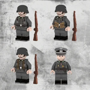 Minifigure - German soldiers and an officer from the World War II (LEGO Compatible) Minifigure - German soldiers and an officer from the World War II (LEGO Compatible)