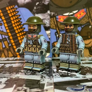 Minifigure - Japanese Machine Gunner and a Machine Gun Ammunition Bearer from World War II (LEGO Compatible) Minifigure - Japanese Machine Gunner and a Machine Gun Ammunition Bearer from World War II (LEGO Compatible)