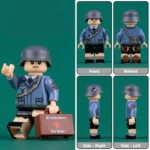 German Jungmädel Figure – 1945 Volkssturm Militia World War II - Custom Printed Brick Block Figure
