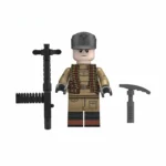 Machine gunner from the elite Gebirgsjäger (mountain troops) of the German Army (Heer) during the World War II - Custom Printed Brick Block Figure