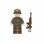 Paratrooper from the United States Army’s 101st Airborne Division World War II - Custom Printed Brick Block Figure