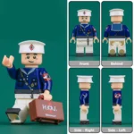 Scharführer a rank equivalent to a Squad Leader, from the Marine Hitler Youth (Marine-HJ) - Custom Printed Brick Block Figure