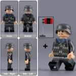 Spanish volunteer soldier from the famous Blue Division División Azul German Army’s 250th Infantry Division WWII - Custom Printed Brick Block Figure